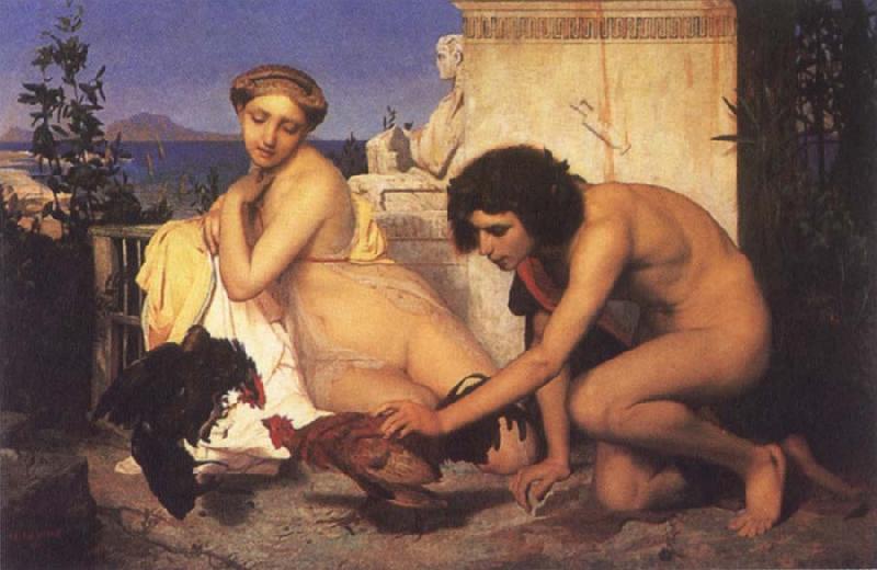Jean Leon Gerome The Cock Fight Sweden oil painting art